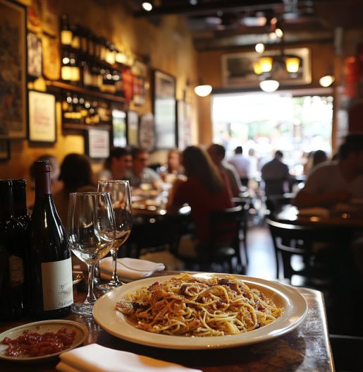 bustling-italian-trattoria-with-cozy-atmosphere-where-patrons-are-enjoying-plates-pasta bustling-italian-trattoria-with-cozy-atmosphere-where-patrons-are-enjoying-plates-pasta